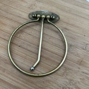 Vintage Solid Brass Hand Towel Holder
